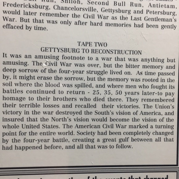 VHS tapes New in package old stock Civil War set tapes 1& 2 1861-1865 - Picture 8 of 10